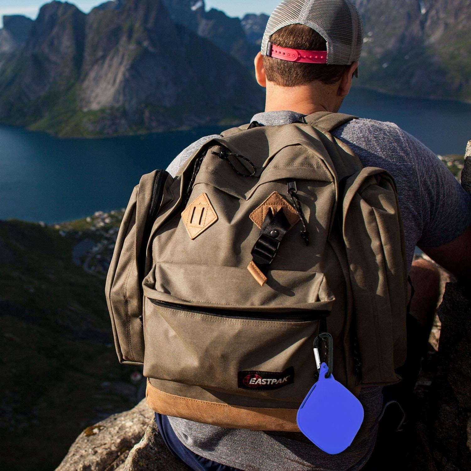 TOROTOP Case Compatible for Powerbeats Pro Case Cover,Anti-Lost & Shockproof Easy Carrying Silicone Case Accessories with Keychain and Soft Portable Storage Travel Carrying Case(Navy Blue)  TOROTOP   