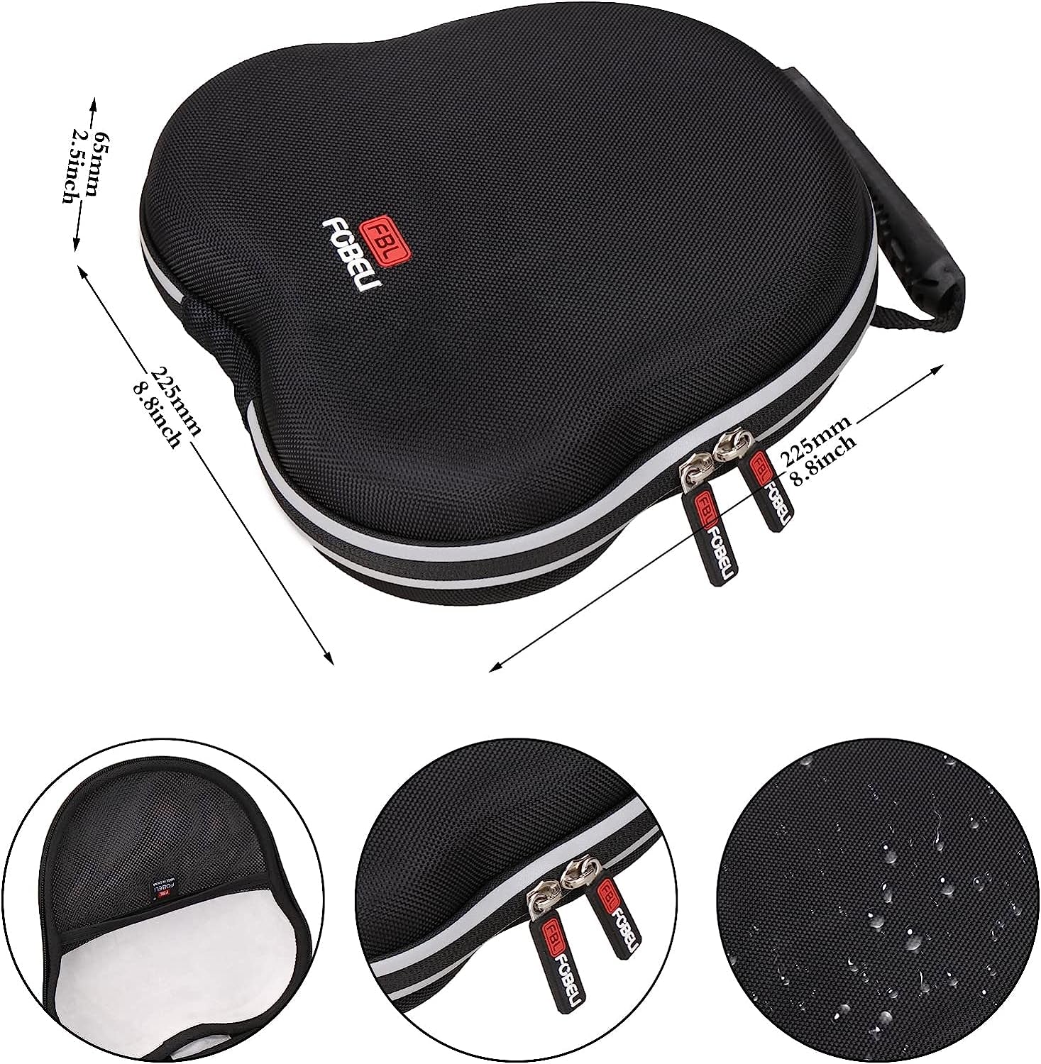 FBLFOBELI EVA Carrying Case Compatible with Apple Airpods Max / Logitech H390 Wired Headset , Protective Hard Shell Travel Headphone Storage Bag (Case Only)  FBLFOBELI   