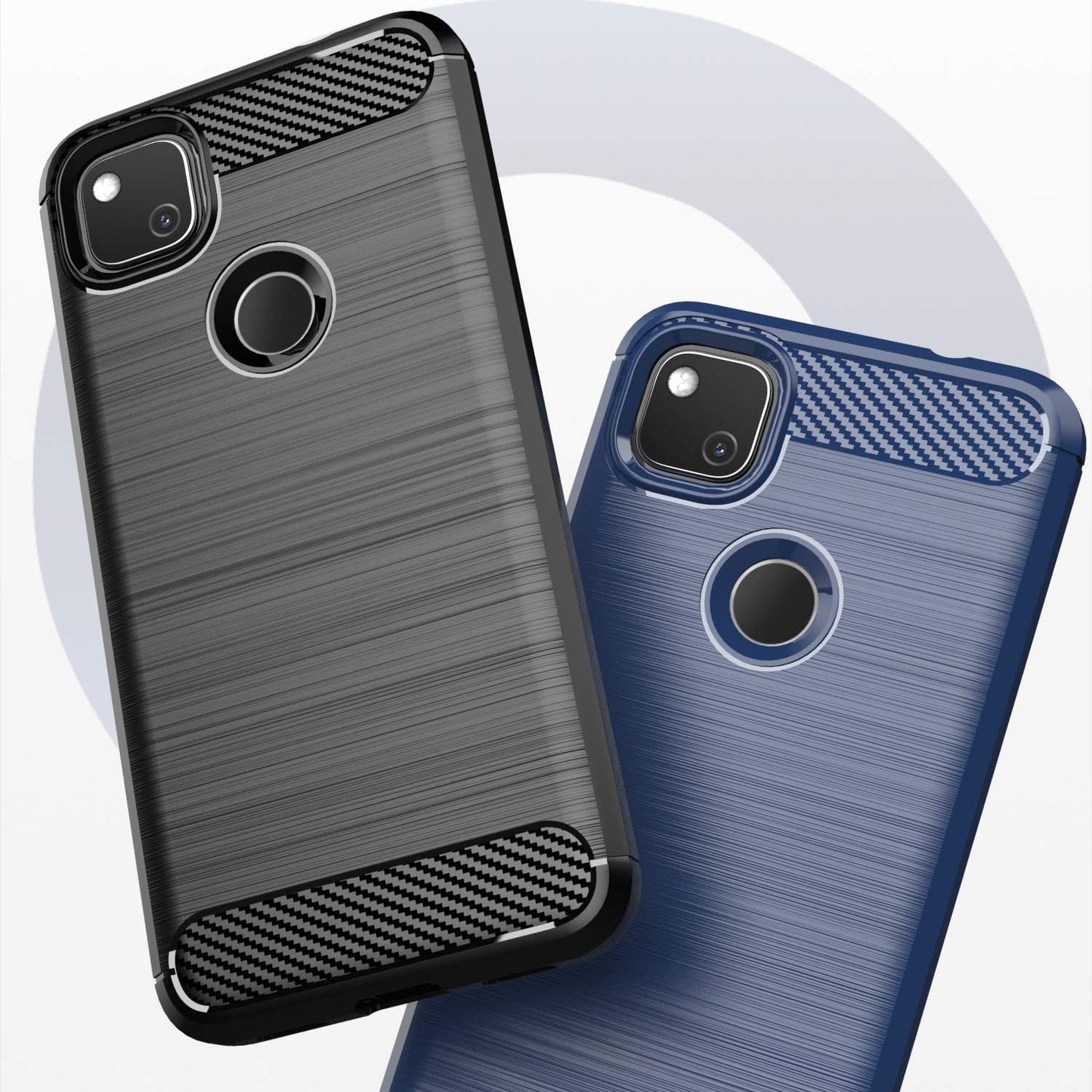 KEEPCA for Google Pixel 4A Case,[Not for Pixel 4A 5G] Slim Thin Soft Skin Silicone Flexible TPU Rubber Gel Anti-Scratch Shockproof Protective Cases Cover for Pixel 4A,Brushed Black  KEEPCA   