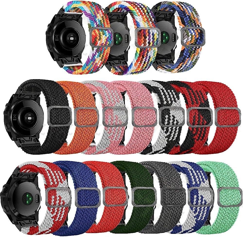 RAYESS 22Mm 26Mm Quick Fit Watchband for Garmin Fenix 6X 6X Pro 5X 3 Loop Nylon Wrist Band/Garmin Fenix 6 6 Pro 5 plus Fenix 7X Fenix 7  RAYESS   