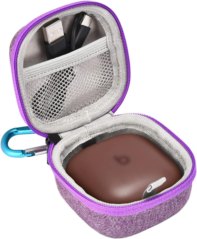 Seracle Carrying Case Protect Pouch Sleeve Cover Compatible with Beats Fit Pro X Kim Kardashian/Fit Pro True Wireless Noise Cancelling Earbuds (Gray)  Seracle Purple  