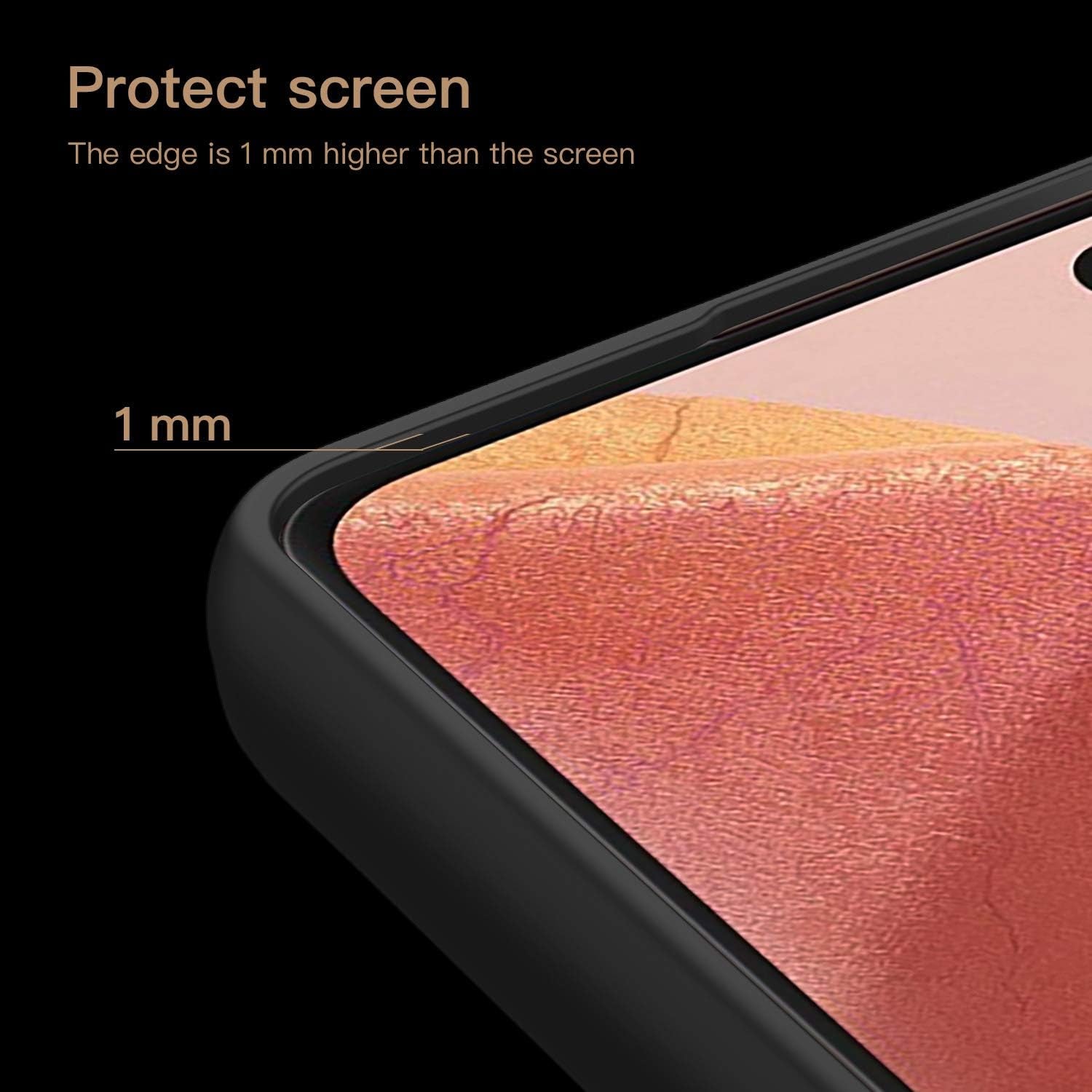 Kqimi Case for Samsung Galaxy Note 20 Ultra, Premium Leather Slim Stylish Soft Grip Shockproof Anti-Scratch Protection Cover Cases for Samsung Galaxy Note20 Ultra 5G (6.9") 2020 (Black)  Kqimi   