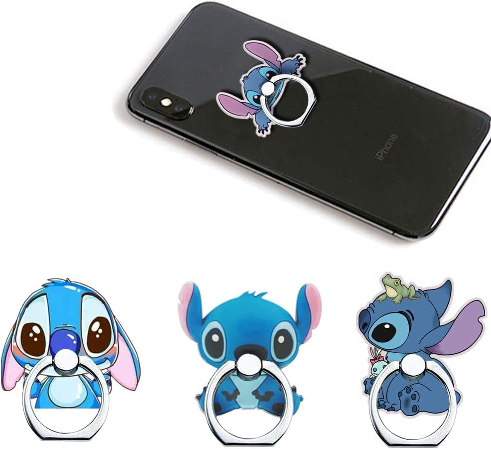 Phone Ring Holder Stand,Phone Ring Stand Holder 360 Rotation Finger Ring Grip Stand for Cellphones,Smartphones and Tablets (2 Pack Kawaii Kitty Phone Ring Stand)  RRJQW 4 Pack Cartoon Phone Ring Stand  