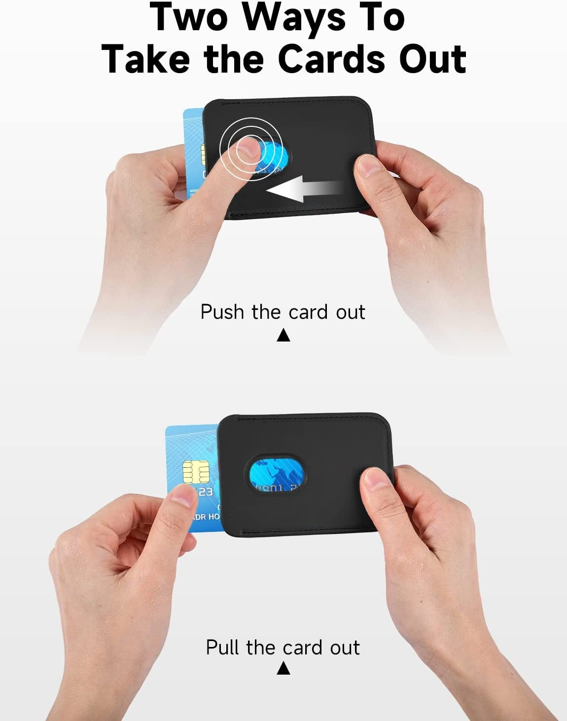 Magnetic Card Wallet Holder with Magsafe for Iphone 14 Pro Max/14 Plus/14 Pro/14, for Iphone 13 Pro Max/13 Pro/13/13 Mini, for Iphone 12/12 Pro/12 Max/12 Mini,Midnight  TWZKG   