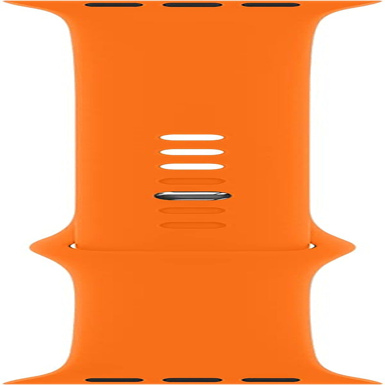 DONEGANI Sport Bands Compatible with Apple Watch Band Series Ultra 8 7 6 5 4 3 2 1 Se｜49Mm 45Mm 44Mm 42Mm Men Women in Color Orange｜Silicone FKM Bracelet Strap  DONEGANI   