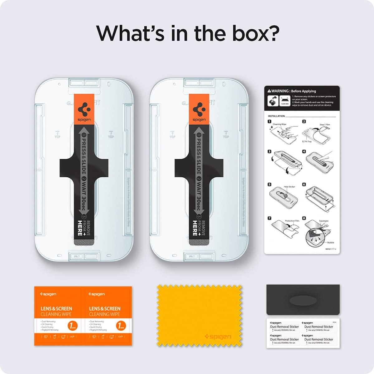 Spigen Tempered Glass Screen Protector Designed for Iphone 14 / Iphone 13 Pro/Iphone 13 [2 Pack]  Spigen   