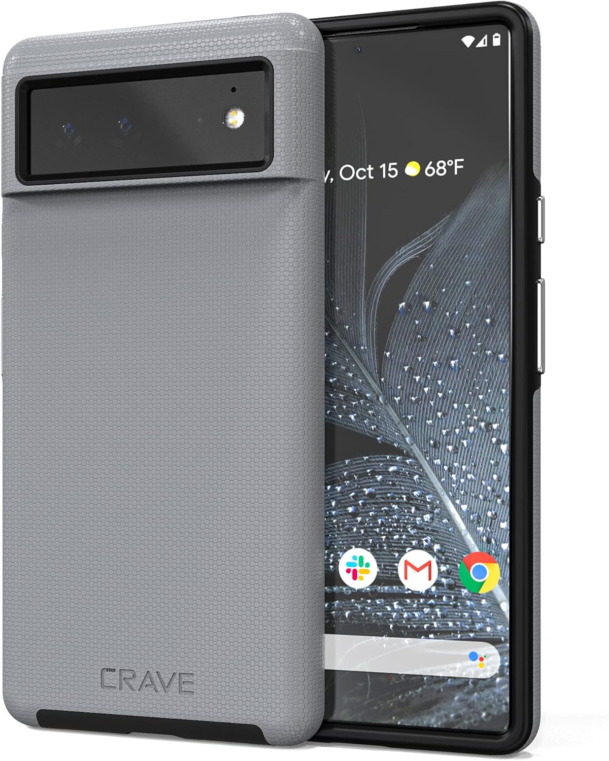 Crave Dual Guard for Google Pixel 6, Shockproof Protection Dual Layer Case for Google Pixel 6 - Black  Crave Slate  