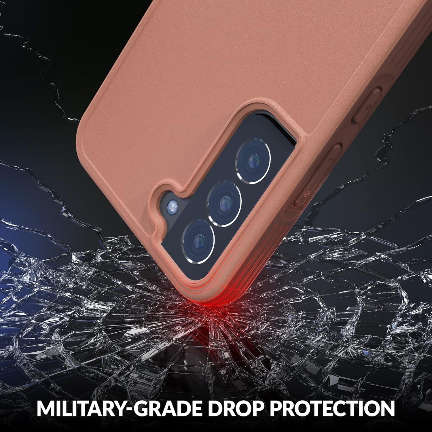 Crave Slim Guard for Galaxy S22 Case, Shockproof Case for Samsung Galaxy S22, S22 5G (6.1 Inch) - Blush  Crave   