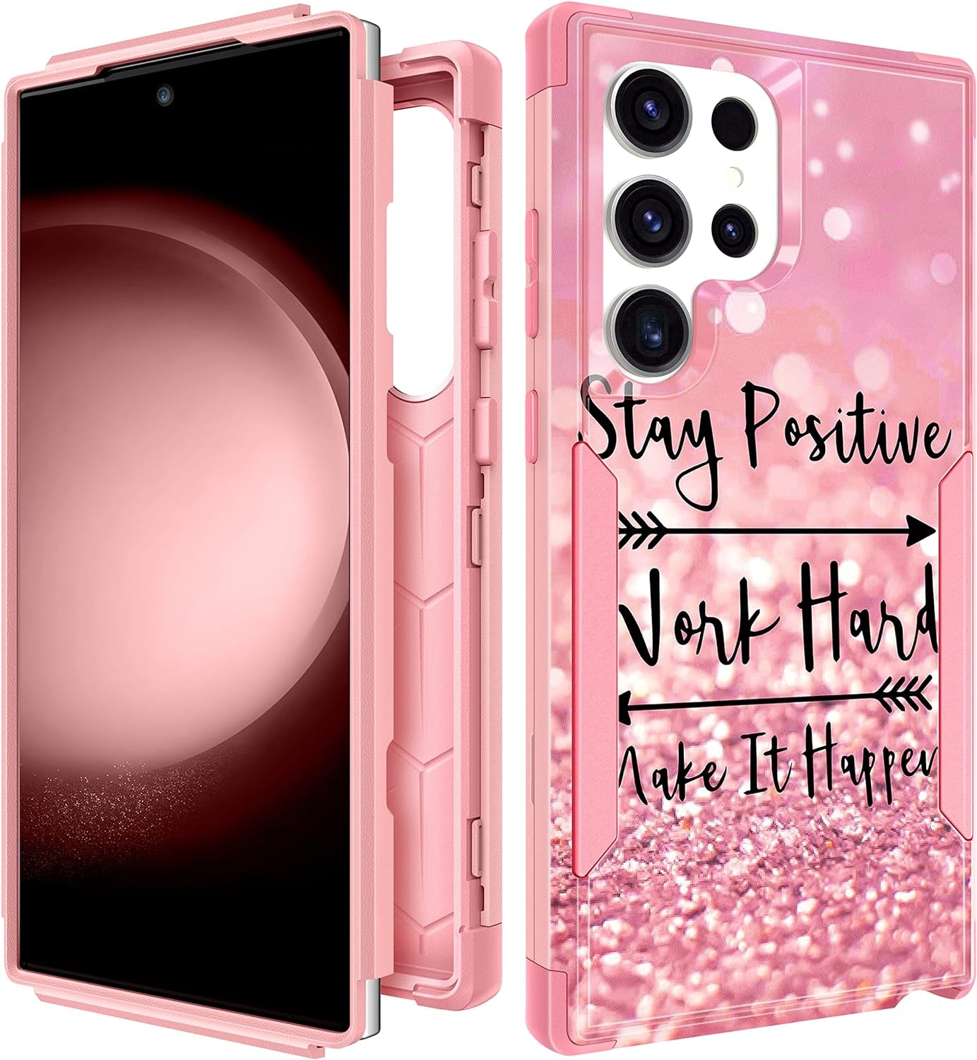 Plakill for Samsung Galaxy S22 Ultra Case Heavy Duty Protective Designer Strawberry Drop Tested Cute Cases for Men Women Girls Shockproof Protection Rugged Bumper Phone Cover for S22 Ultra 6.8"  Plakill Inspirational  