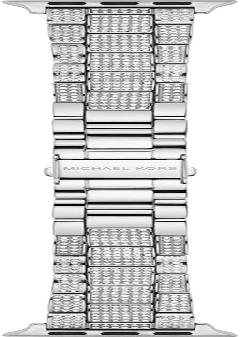 Michael Kors Interchangeable Watch Band Compatible with Your 38Mm/40Mm/41Mm Apple Watch- Stainless Steel Bracelet Bands for Apple Watch Series 8/7/6/5/4/3/2/1/SE  Michael Kors Silver  