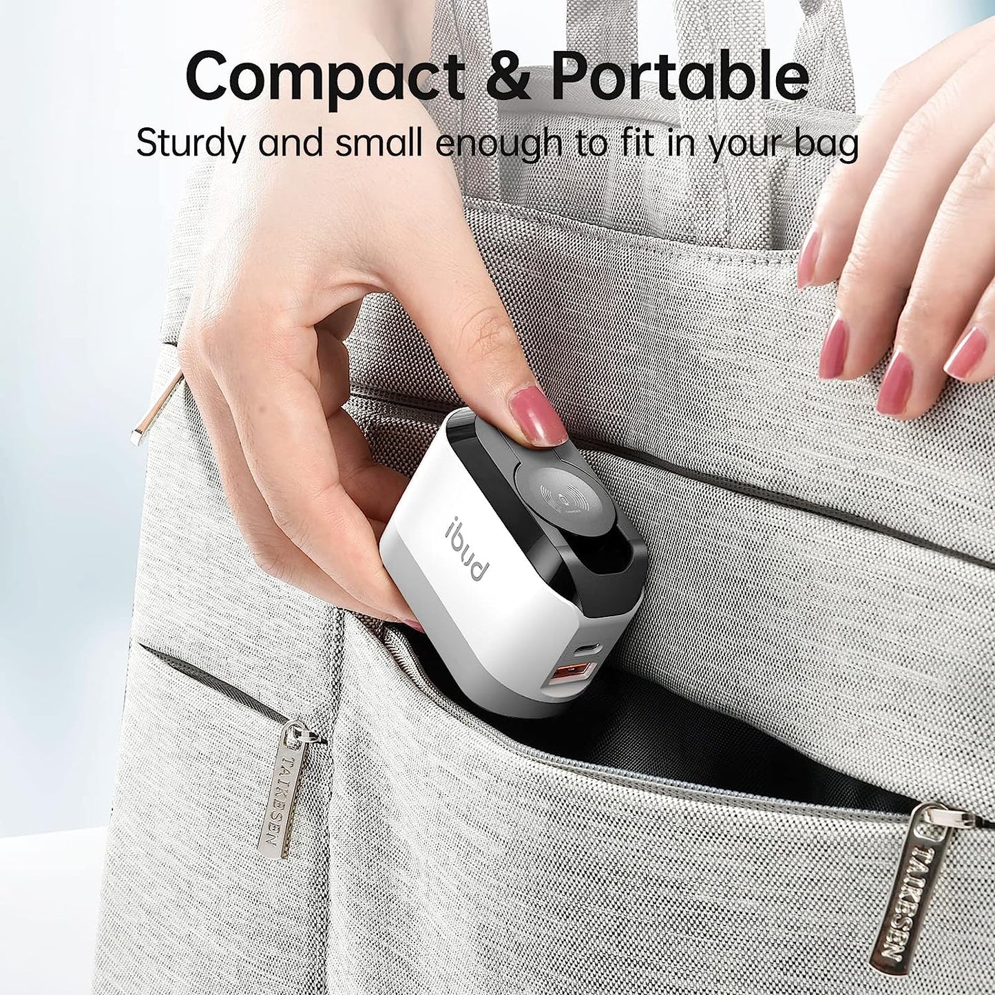 BUDI Iphone Fast Charger with Foldable Apple Watch Wireless Charging USB PD 38W Wall Charge Travel Charger for Apple Watch Block Wall Charger Iphone 13/12/Mini/12 Pro Max Phone Airpods, Apple Watch  BUDI   