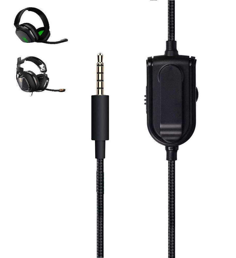A10 A40 2.0M Inline Mute and Volume Control Audio Aux Cord for Astro A10 A40 Gaming Wire Adapter Cable Chat Compatible with Xbox One, Xbox Series S/X, PS4, PS5, Switch, Tablets, PC & Smartphones  IENZA   