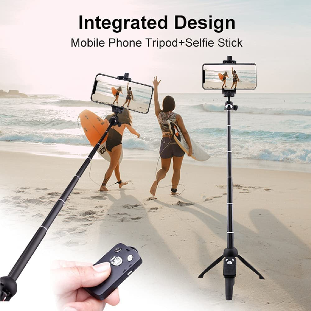 Tripod Monopod Selfie Stick 40 Inch with Wireless Remote Shutter Control Phone Clip Holder，Compatible with Iphone 14 13 12 11 Pro Max Xs X 8 7 6 Plus,Samsung Galaxy S23 S22 S21 S20 S10 S9,Gopro  YUNTENG   