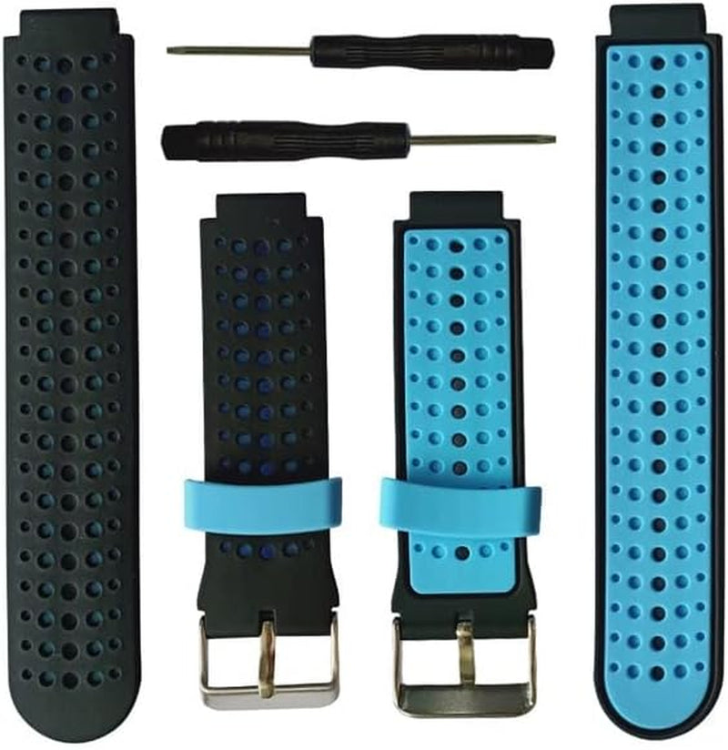 SAWIDEE Fashion Bands for Garmin Forerunner 220 Watch Band Silicone Bracelet for Forerunner 230/620/630/735XT/235 Lite Replacement Strap  SAWIDEE L For Forerunner 230 