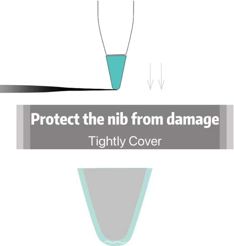 8PCS Silicone Nib Covers Compatible with Apple Pencil 1St & 2Nd Generation, Apple Pencil Accessories Tip Cover for Writing Noiseless for Apple Pencil  OUYANG   