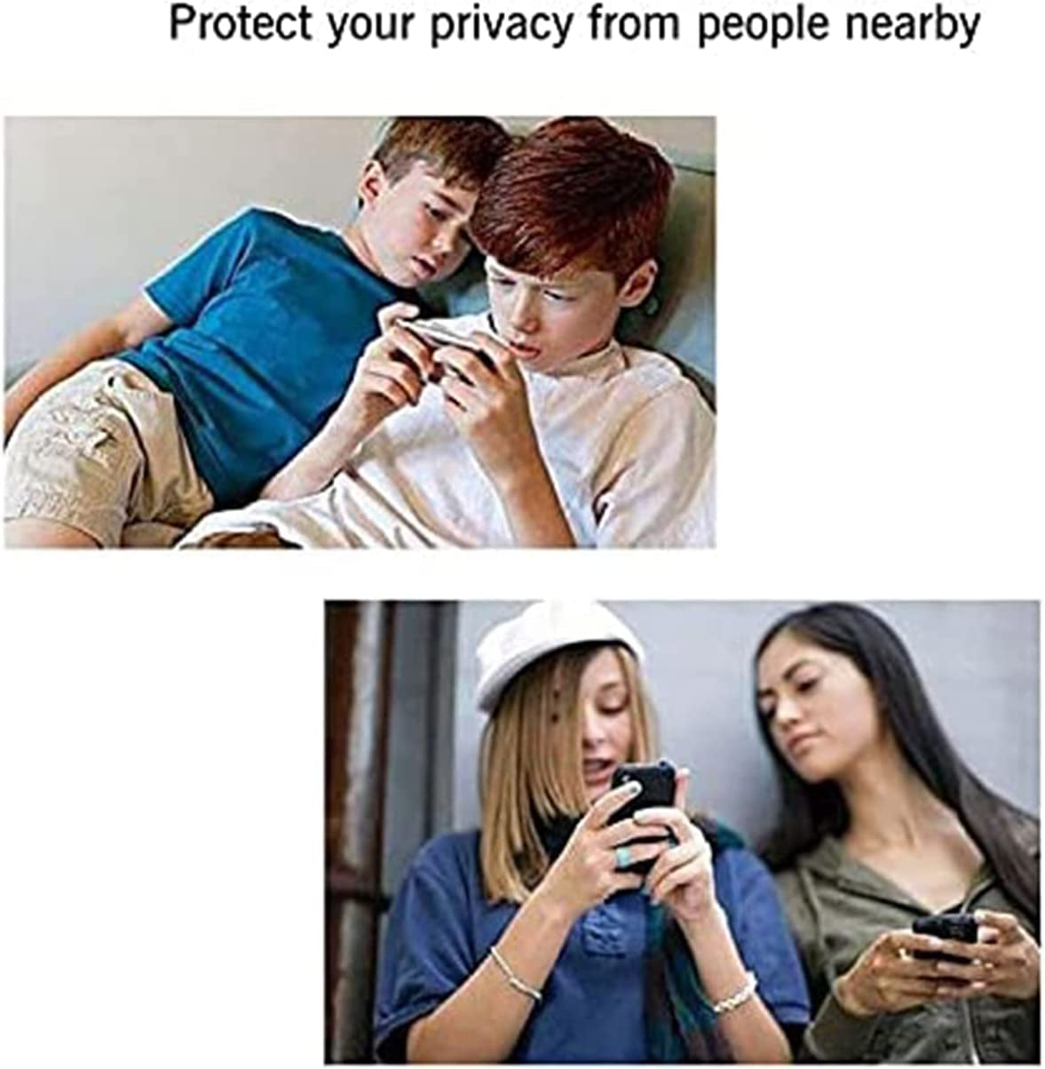 Ailun 2Pack Privacy Screen Protector for Iphone 13[6.1 Inch] + 2 Pack Camera Lens Protector, anti Spy Private Tempered Glass Film,[9H Hardness] - HD [Black][4 Pack]  Ailun   