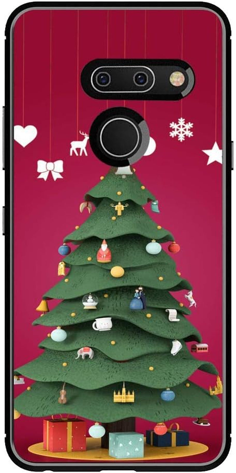 Yqci Designed for LG G8 Thinq Case Custom Christmas Tree 1 Pattern Cover Case,Shockproof Full Body Protective Phone Case Compatible with LG G8 Thinq  YQCi   