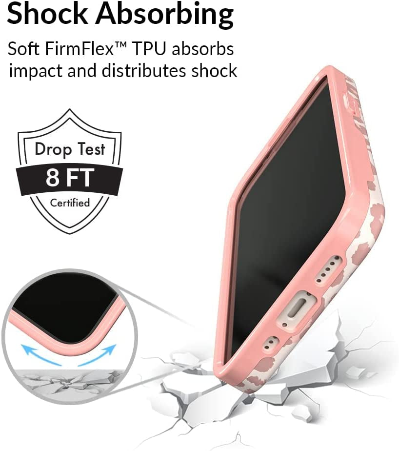 Velvet Caviar Designed for Iphone 14 Case Leopard Cheetah Print [10Ft Drop Tested] Compatible with Magsafe - Protective Microfiber Lining (Blush Pink)  Velvet Caviar   