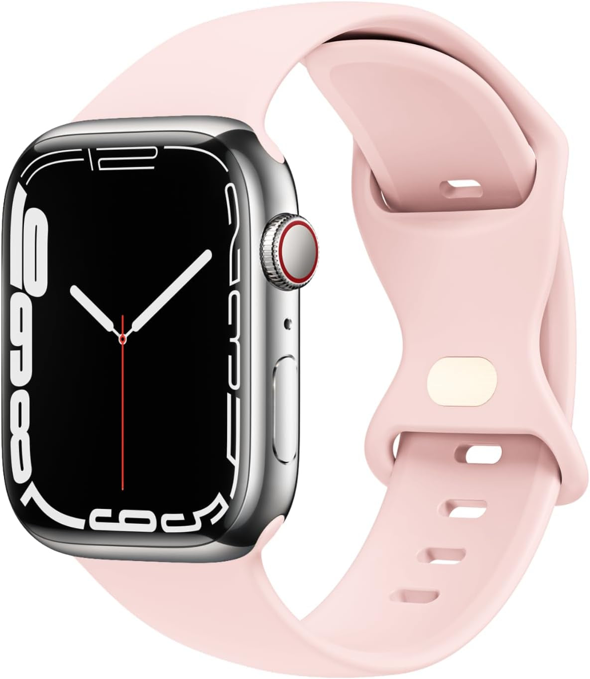 STG Sport Watch Band Compatible with Apple Watch Band 38Mm 40Mm 41Mm 42Mm 44Mm 45Mm 49Mm S/M M/L for Women/Men Waterproof Soft Silicone Replacement Strap Accessories for Iwatch Ultra SE Series 8/7/6/5/4/3/2/1 (38Mm/40Mm/41Mm S/M, Clover)  STG Chalk Pink 42mm/44mm/45mm/49mm 