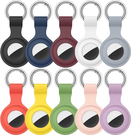 10 Pack Airtag Case Compatible with Apple Airtag 2021, Protective Anti-Scratch Cover with Airtag Key Ring Compatible for Apple Airtags Holder Keychain Accessories  Meliya   