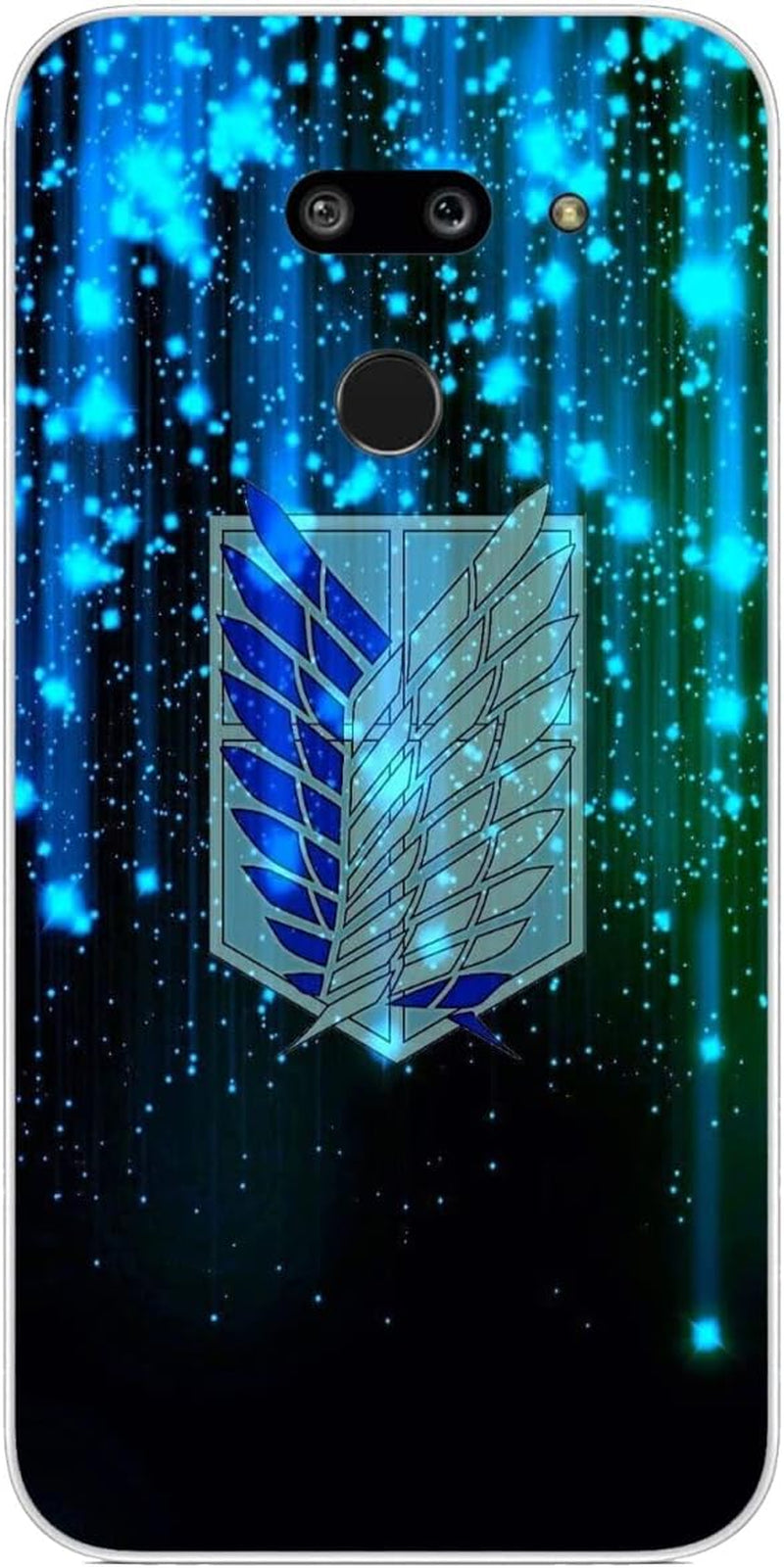 Compatible with LG G8 | LG G8 Thinq Case Attack on AOT Anime Titan 247 Soft TPU Rubber Protection Cover Clear  Tongstar   