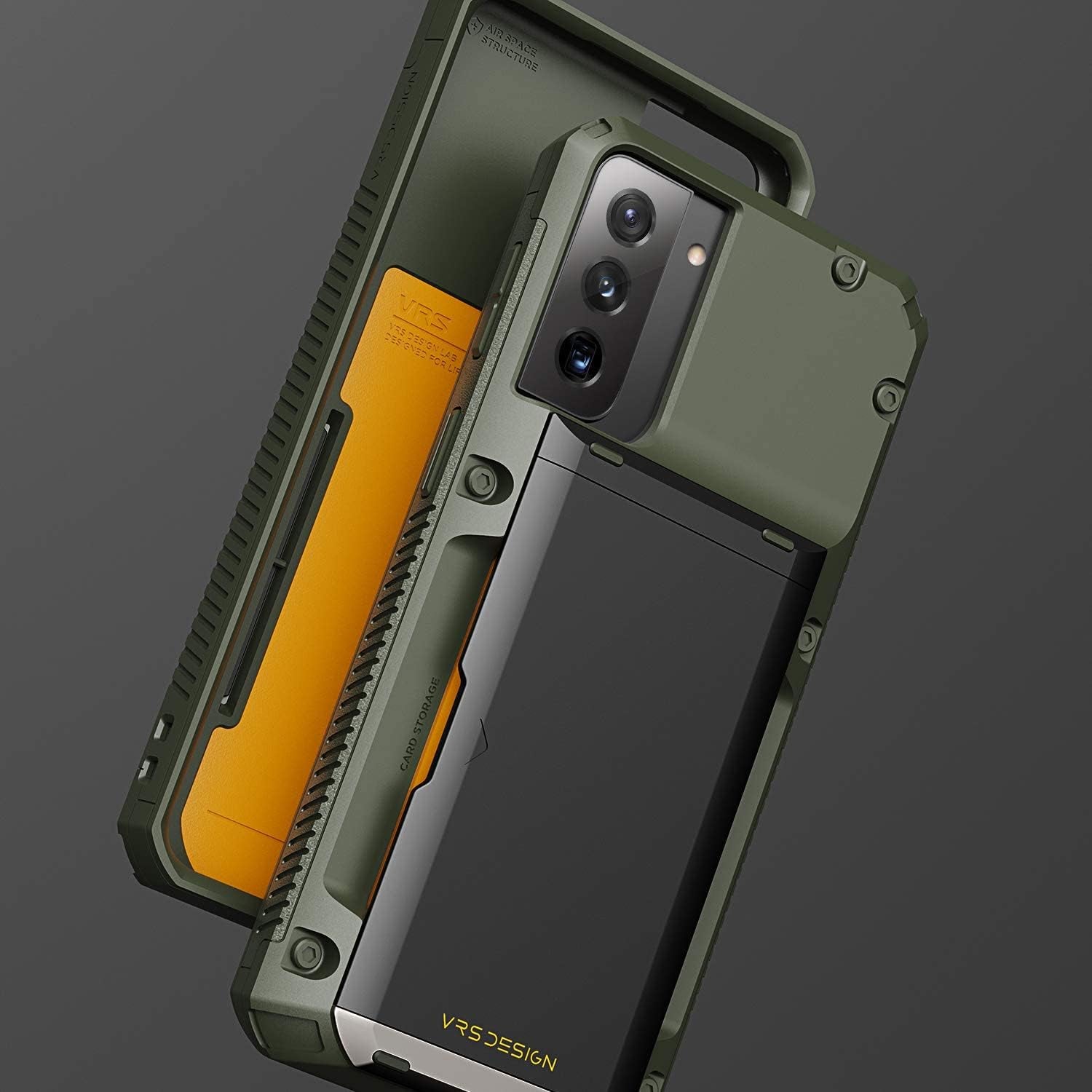 VRS DESIGN Damda Glide Pro Phone Case Compatible with Galaxy S21 plus 6.7 Inch (2021) Green  VRS Design   