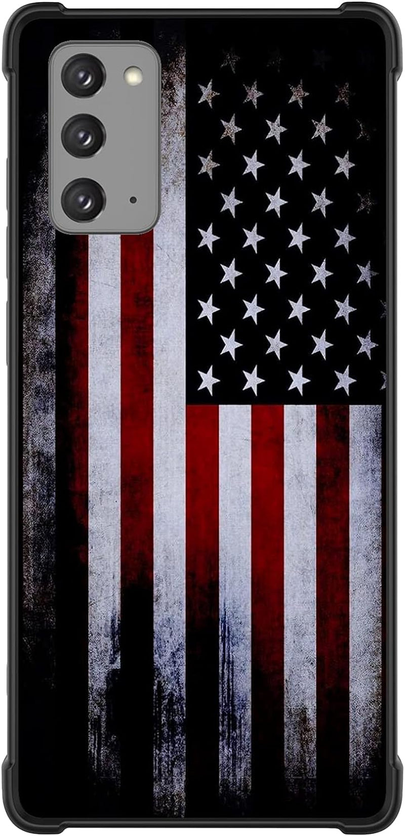 Tnarru for Samsung Galaxy Note 20 Case with Kickstand [Military Grade Drop Protection][Non-Slip] Scratchproof Shockproof Protective Phone Case for Samsung Galaxy Note 20 -Broken Pattern  Tnarru American Flag  