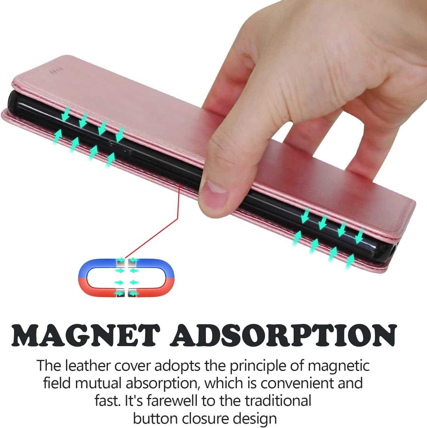 BGTXCZ LG G8 Thinq Case, LG G8 Thinq Wallet Case, [Flip Fold Leather] PU Leather Case with Kickstand Function and ID Credit Card Slot, Magnetic Closure Phone Cover for LG G8 Thinq 5G(Rose Gold)  Xiaoki   