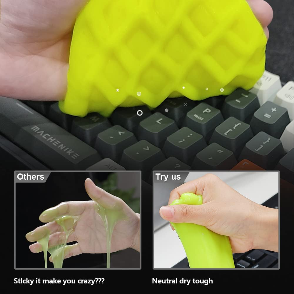 SIN SHINE 7-In-1 Electronics Cleaner Kit - Keyboard Cleaner, Dust Cleaning Mud, Laptop Cleaner Set with Cleaning Gel - Electronic Cleaner Box for PC Monitor, TV, Phone, Computer (Bbh01-Tz-White)  SIN SHINE   