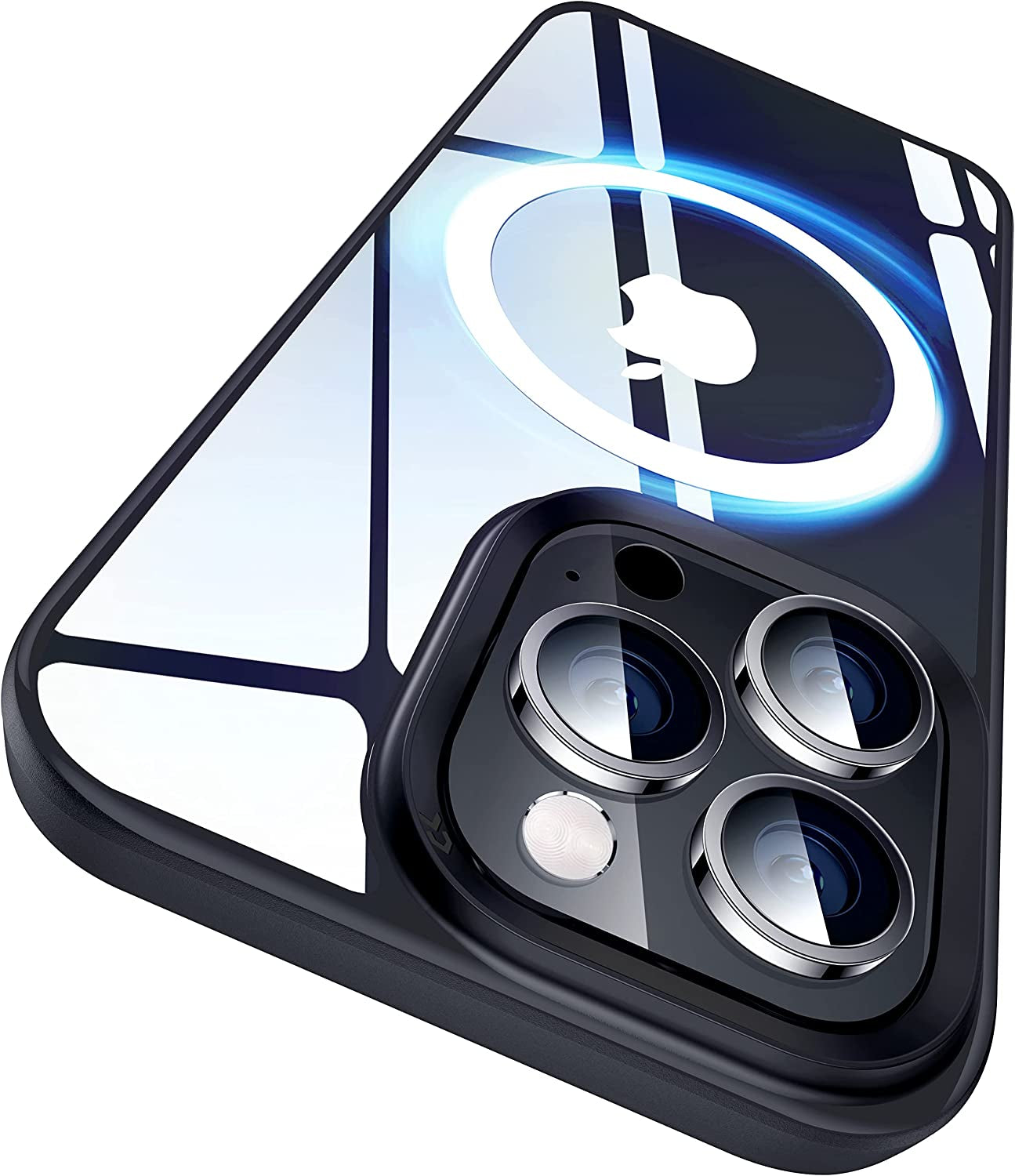 CASEKOO Strong Magnetic Clear for Iphone 14 Pro Max Case Transparent Back with Removable Magnetic Kickstand [Anti-Yellowing] [Compatible with Magsafe] Shockproof Protective Slim Cover 6.7 Inch, Black  CASEKOO   