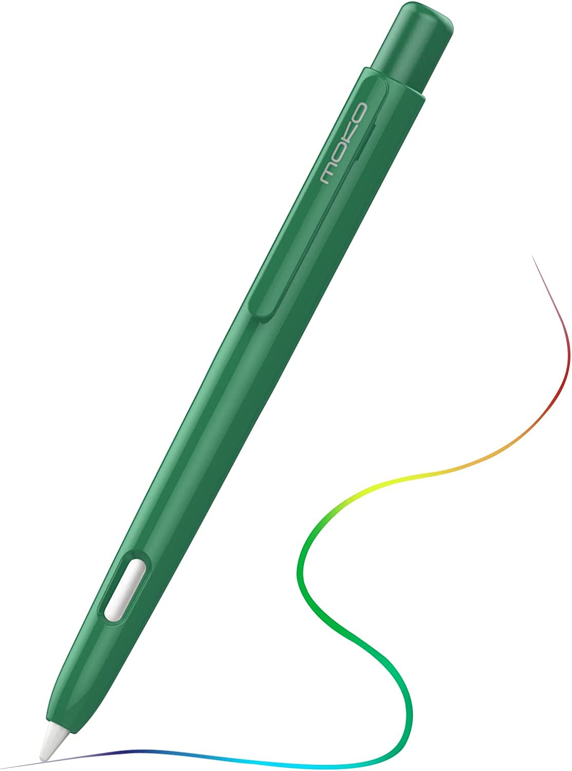 Moko Holder Case Compatible with Apple Pencil 2Nd Generation, Retractable Protective Pen Cover with Sturdy Clip for Ipad Mini 6 2021/ Ipad Air 5Th/4Th Gen/Ipad Pro 11 /Pro 12.9 2021/2020,Light Pink  MoKo Midnight Green  