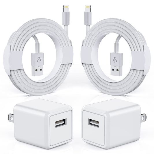 Iphone Charger, 2Pack[Apple Mfi Certified]Apple Charger Fast USB Wall Charger Travel Plug Block with Lightning Cable Iphone Charger Cord Quick Charging for Iphone 14/13/12/11 Pro/Xs Max/Xr/8/7/6S/Ipad  GOOD EVER TRADING LTD   