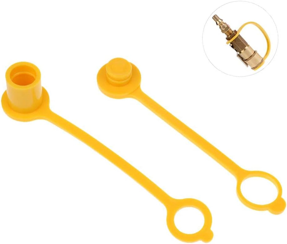 Fhelectronic 3/8 Gas Quick Disconnect and Connect Dust Plug Plastic Propane Hose Cap and Plug Fit for Natural LP Gas (2)  FHelectronic   