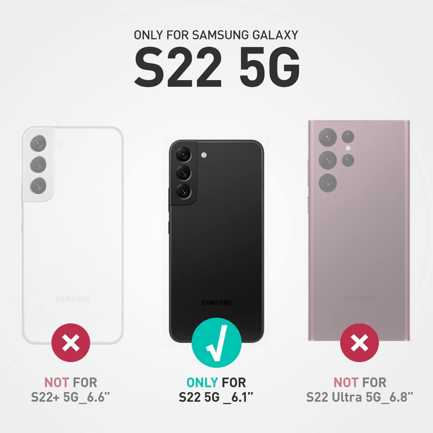 I-Blason Cosmo Protective Case for 6.1-Inch Samsung Galaxy S22 5G (2022), Marble Purple  i-Blason   