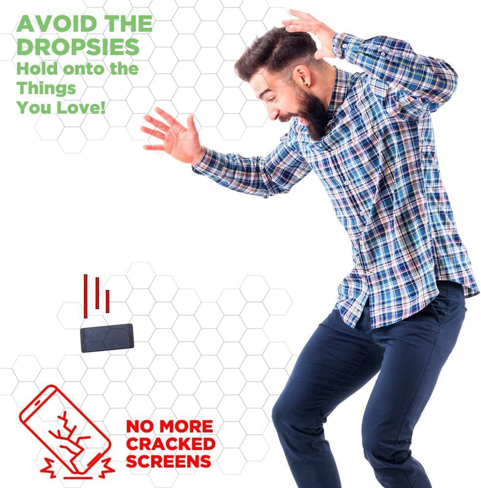 Dragon Grips Grip Tape Cell Phone Grip Stickers Mouse Grip Tape. Black 13 Pc Multi-Purpose Set Rubberized Grip Stickers. Rubber Grip Adhesive Strips for Phone, Laptop, Ipad, Iphone, Tablets & Gaming  Dragon Grips   