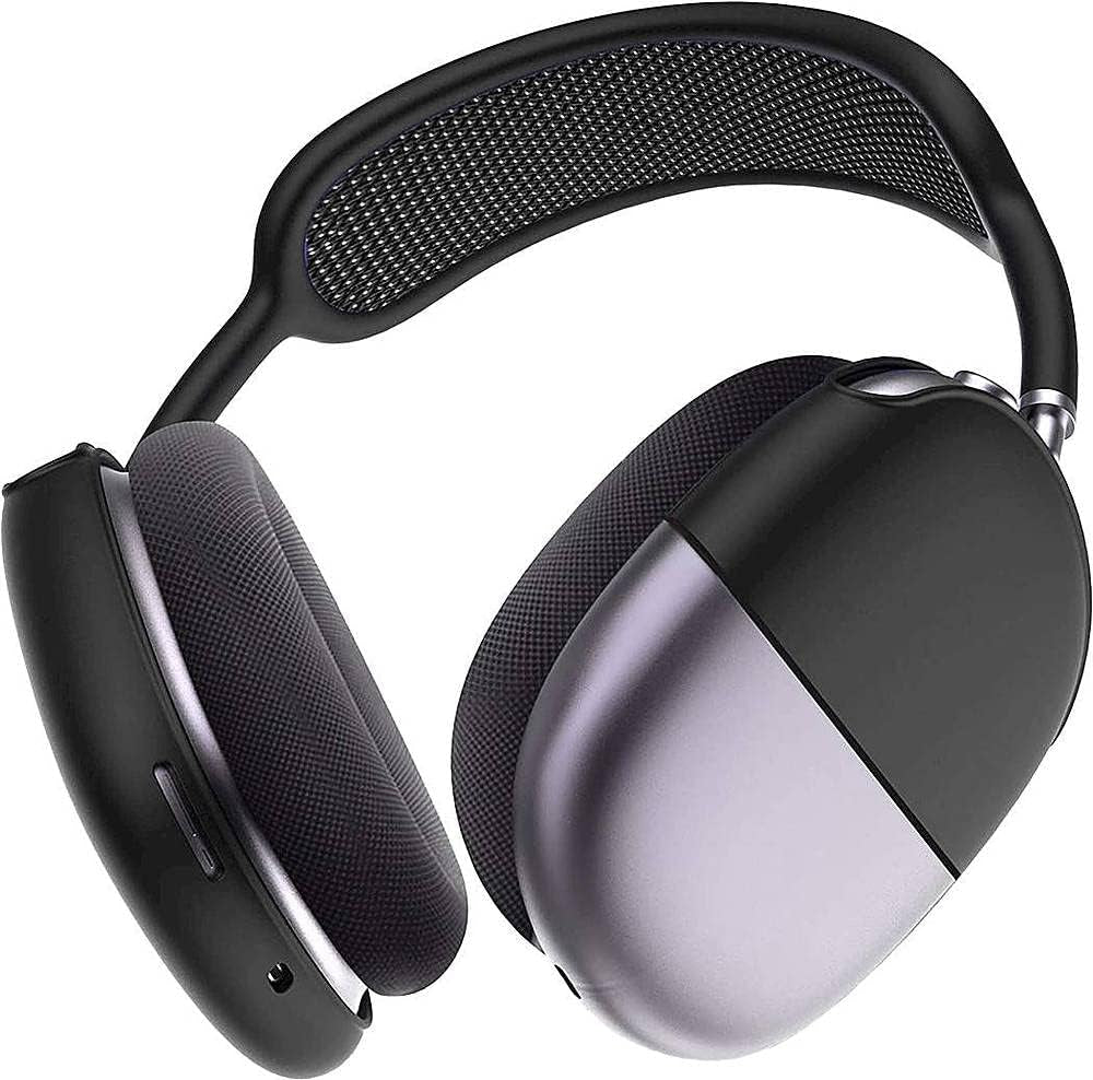 Saharacase Liquid Silicone Cover Case for Apple Airpods Max [Rugged] Headphone Protection Antislip Grip Slim (Black)  ZERODAMAGE SAHARA CASE   