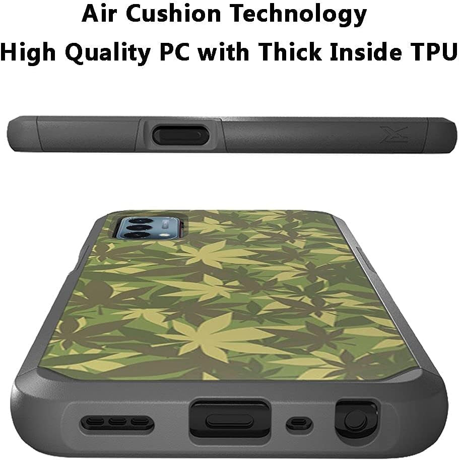 Americase | Oneplus Nord N200 5G | METKASE Case, Heavy Duty Dual Layer Hybrid Shock Proof Protective Rugged Bumper Case for Oneplus Nord N200 5G (Camouflage Herb Plant)  INTEGRITY UNITED   