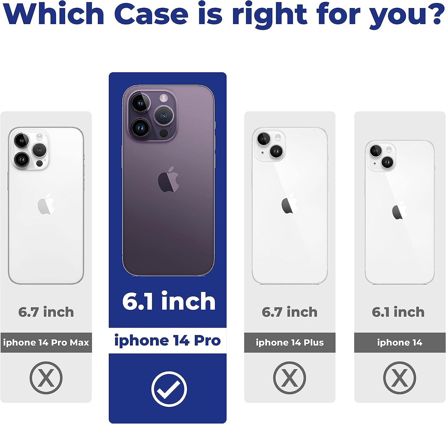 Mkeke for Iphone 14 Pro Case, [Military Grade Protection] [Not Yellowing] Shockproof Phone Case for Apple Iphone 14 Pro 2022 - Black  Shenzhen Make Technology Company Limited   