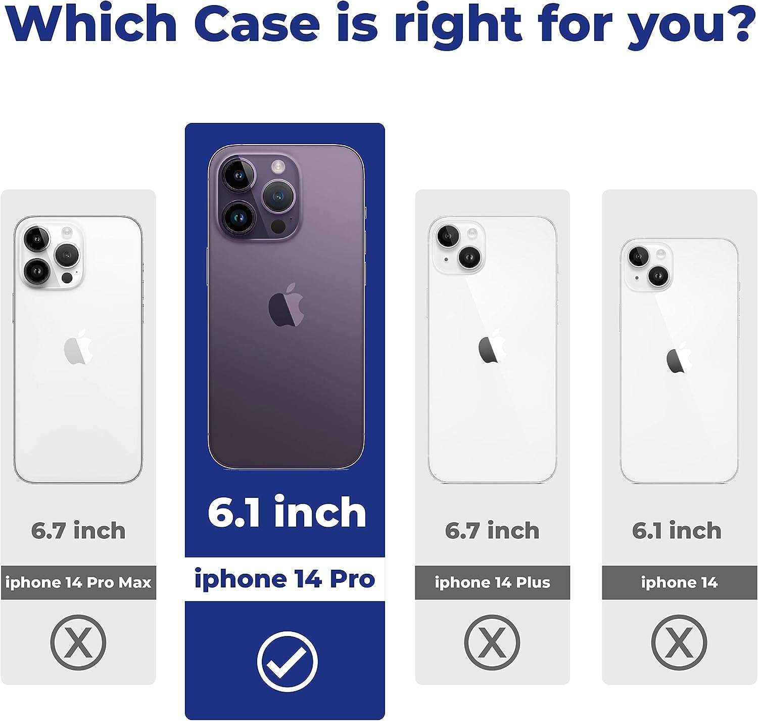 Mkeke for Iphone 14 Pro Case, [Military Grade Protection] [Not Yellowing] Shockproof Phone Case for Apple Iphone 14 Pro 2022 - Black  Shenzhen Make Technology Company Limited   