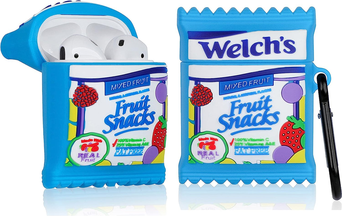 Oqplog for Airpod 2/1 Case Food Design Cover for Airpods Silicone Cases Air Pods Cute Funny Cartoon 3D Kawaii Fun Soft Designer Unique Fashion Cool Pretty for Girls Boys Teen Girly (Smart Popcorn)  guangjianheni Fruit Candy  