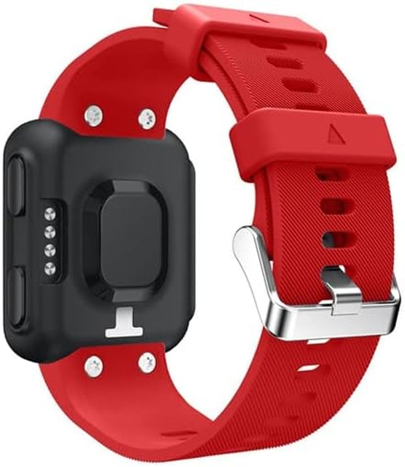 TPUOTI Silicone Watch Strap for Forerunner 35 Wrist Strap Bracelet for Garmin Forerunner 35 Smart Watch Replacement Band  TPUOTI Red  