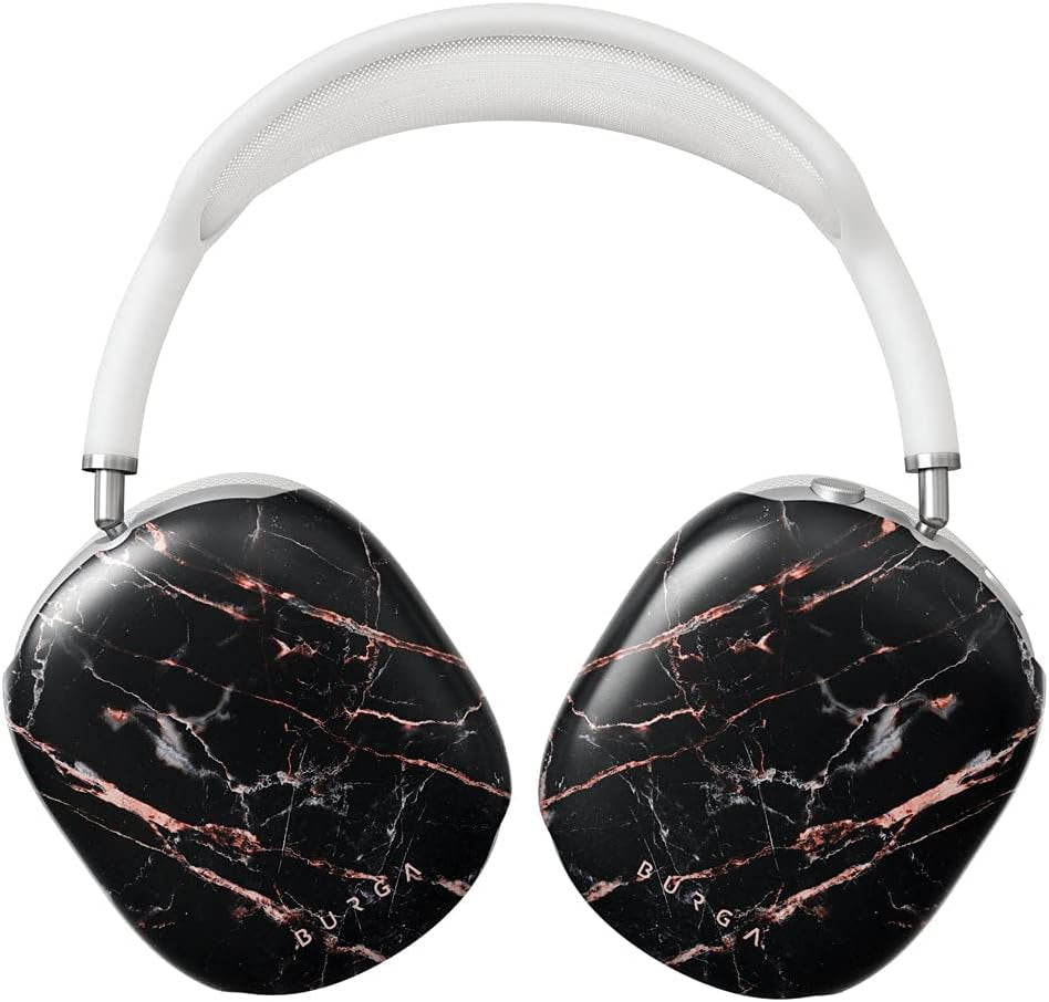 Burga Airpod Hardcase Compatible with Apple Airpods MAX Case, Sky Blue Mint Green Gold Dusts Marble Turquoise Azure Ocean Cute Case for Women, Protective Hard Plastic Case Cover  BURGA Meteor Shower Airpods MAX 