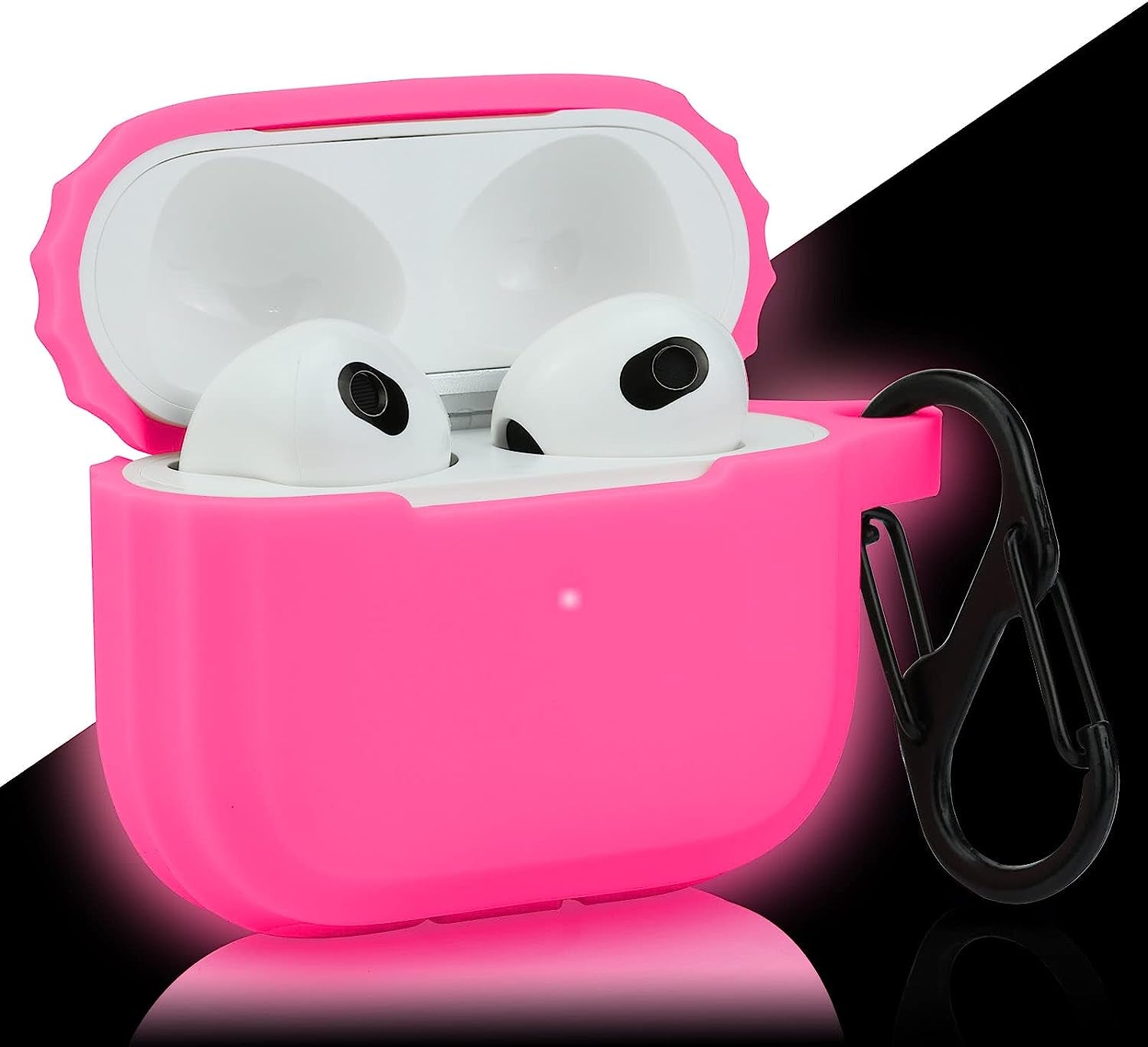 Case Airpods 3 Replacement for Apple Airpods 3Rd Generation 2021, Pink Airpod 3 Gen Silicone Protective Skin Sleeve Accessory Glow in Dark for Girl, Women - LEFXMOPHY  LEFXMOPHY   