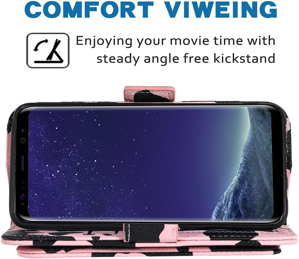 WWAAYSSXA Compatible with LG G7 Thinq Wallet Case Wrist Strap Lanyard Leather Flip Cover Card Holder Cell Phone Cases for LGG7 One G 7 plus LG7 Fit Lg7Thinq 7G Thin Q G7+ G7Thinq Lgg7Thinq Pink  WWAAYSSXA   