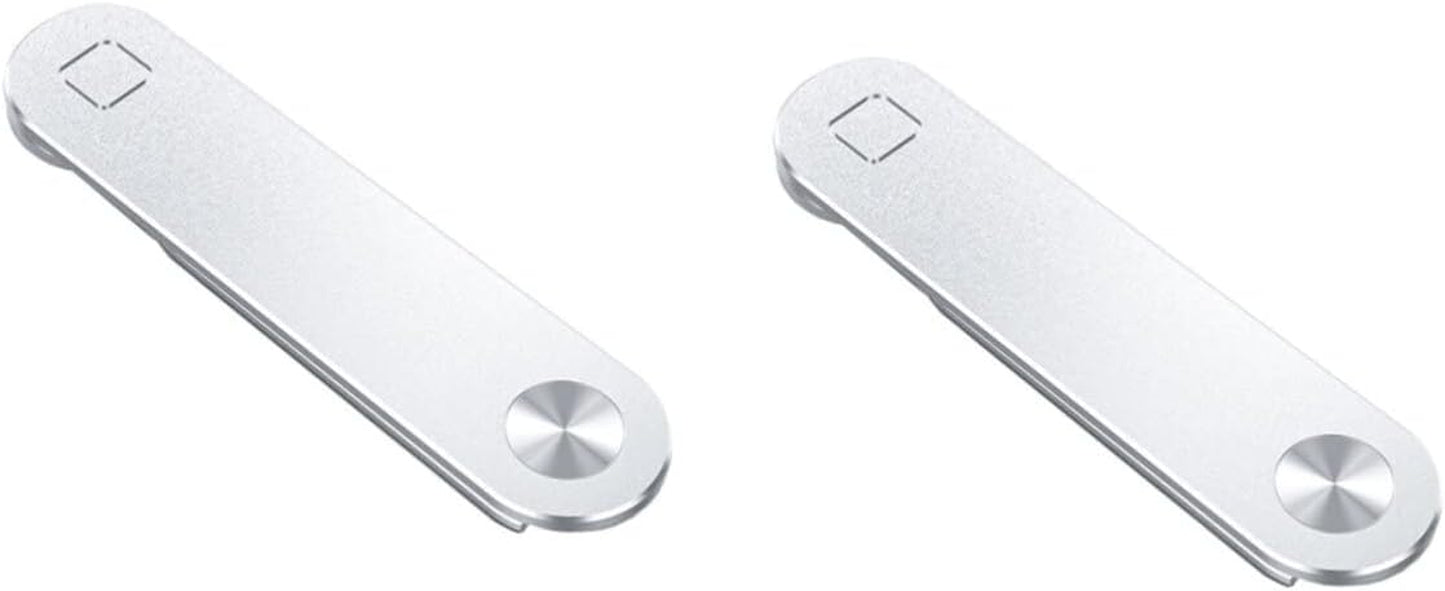 Operitacx Computer Phone Holder Computer Holder for Laptop Metal Brackets Magnetic Tablet Mount Laptop Stand Computer Adjustable Tablet Stand Magnetic Computer Stand Laptop Holder Metal 5Pcs  Operitacx Silverx2pcs 12X3X0.5CMx2pcs 