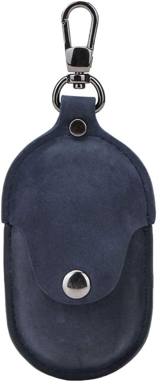 UKCOCO Compatible for Samsung Galaxy Buds Case Leather Shockproof Protective Earbuds Case with Carabiner Keychain - Navy Blue  UKCOCO   