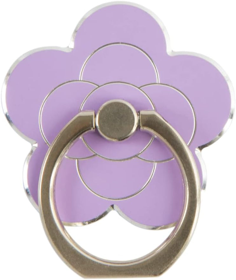 Flower Metal Cell Phone Ring Holder for Hand, Zinc Alloy Phone Back Ring Grip for Finger(Gold)  SUNURS Purple  