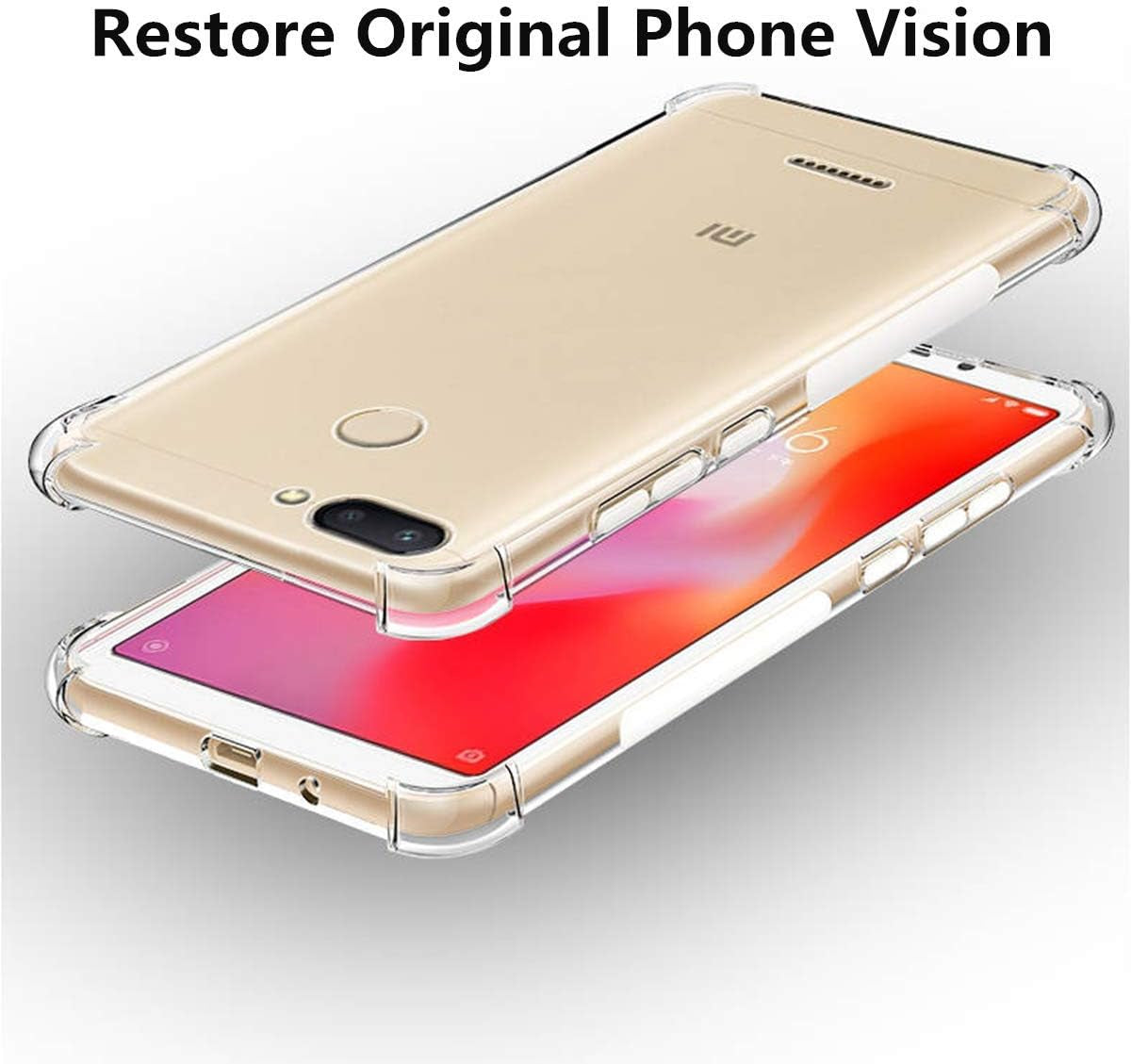 Icovercase Compatible with Xiaomi Pocophone F1 Case, Crystal Clear Soft TPU Shock Absorption Bumper Slim Thin Cover Case -Clear  iCoverCase   