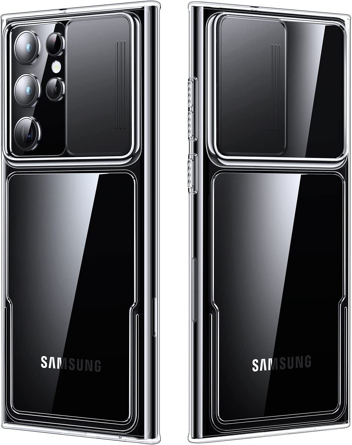 Simtect Designed for Samsung Galaxy S22 Case with Camera Cover [12FT Military Shockproof] [Airbag Protection] Slide Camera Cover Protection for Samsung Galaxy S22 Case 5G 6.1 Inch, Navy Blue  YSKWA Clear Samsung Galaxy S22 Ultra 