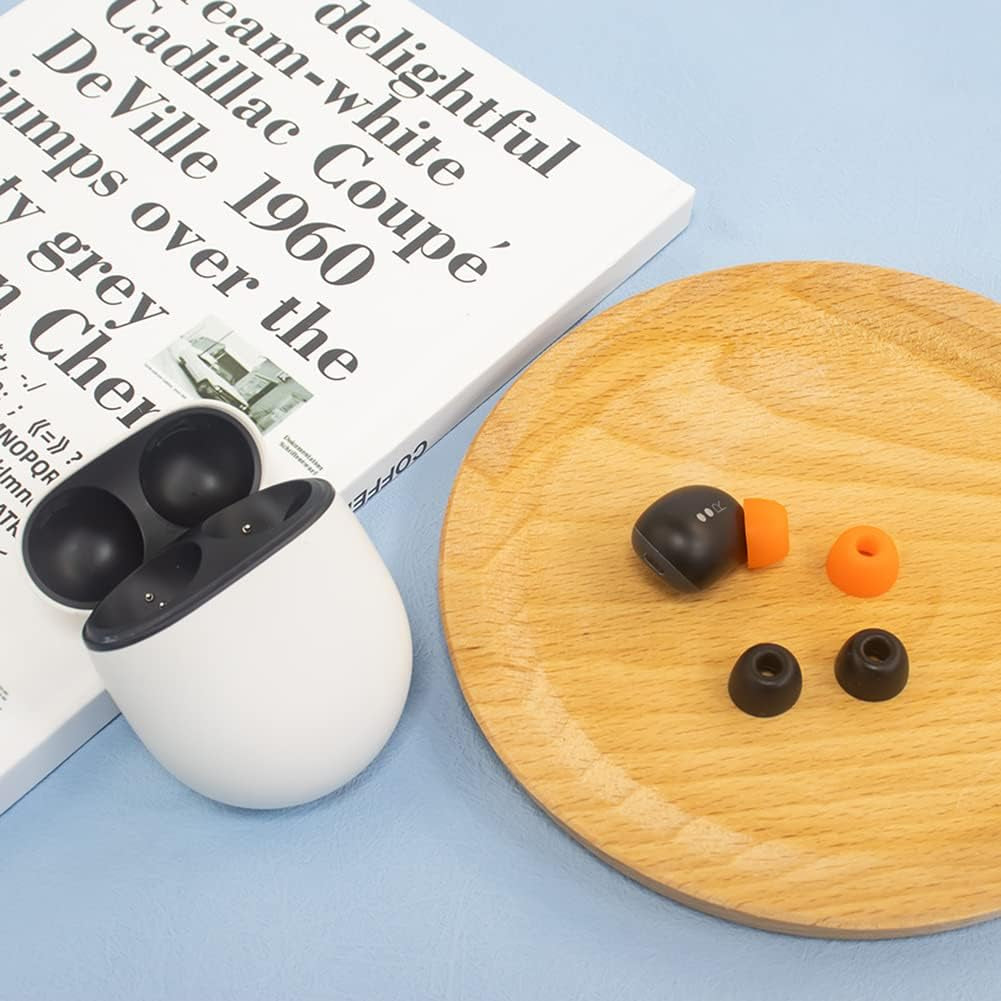 5 Pairs Ear Tips Anti-Slip Silicone Earbuds Cover Earbuds Case anti Slip Silicone Earpads Case Comfortable Protective Replacement for Google Pixel Buds Pro  Arfigo   